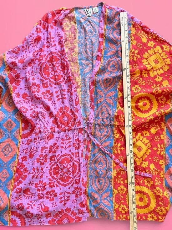 NWOT Roxy floral kimono robe top - Picture 6 of 6